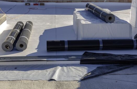 Commercial Roofing Materials on roof